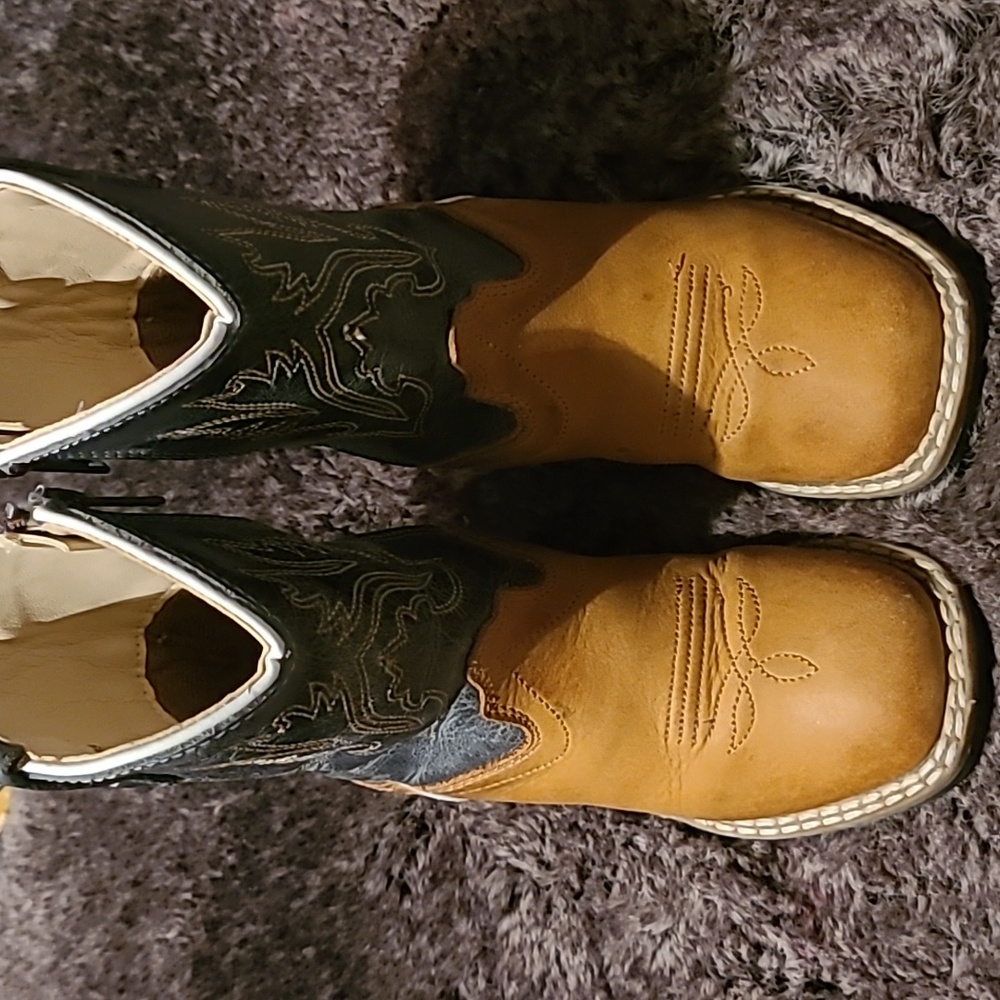 Cody James leather toddler boys boots size 7.0D